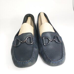 Hush Puppy Horsebit Cora Loafers Navy Blue Size US 10 H507396 Medium Moyen